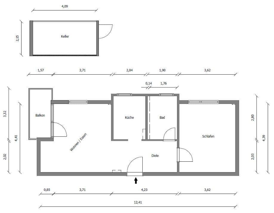 Predaj bytu 2-izbový 55 m², Baden-Baden, Bádensko-Wurttembersko Predaj bytu 2-izbový 55 m², Baden-Baden, Bádensko-Wurttembersko