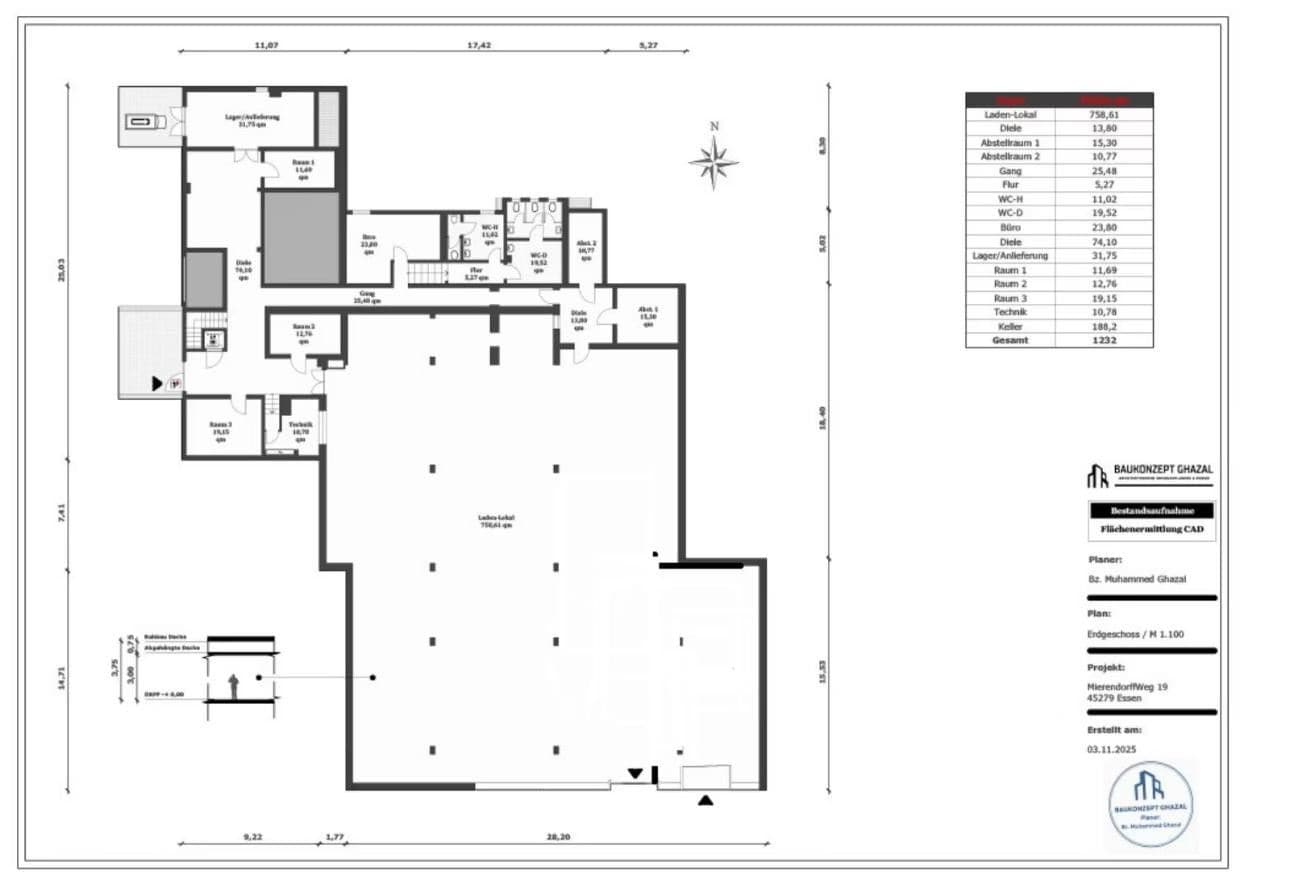 Prenájom nebytového priestoru 1.232 m², MierendorffWeg 19, Essen, Severné Porýnie - Westfálsko Prenájom nebytového priestoru 1.232 m², MierendorffWeg 19, Essen, Severné Porýnie - Westfálsko