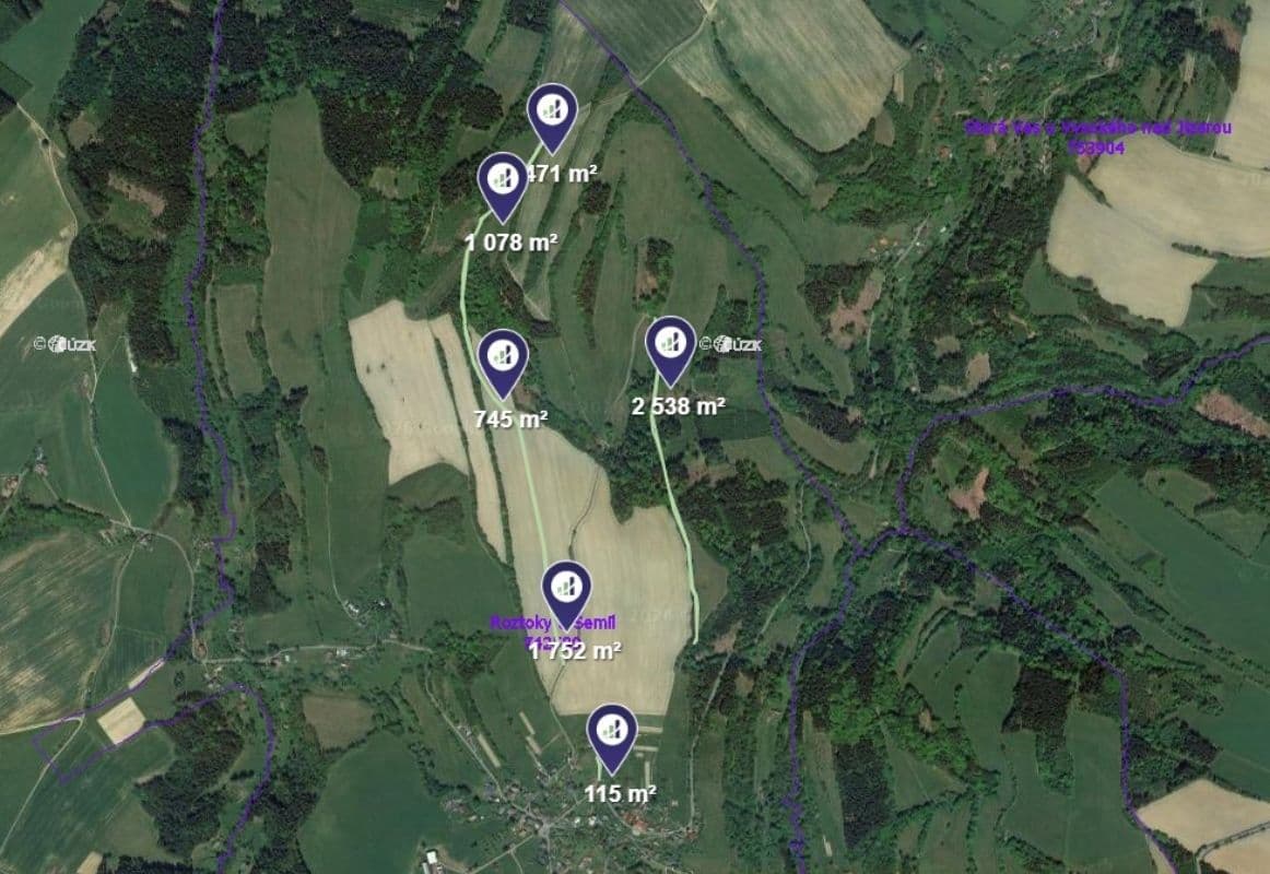 Predaj pozemku 1.358 m², Roztoky u Semil, Liberecký kraj Predaj pozemku 1.358 m², Roztoky u Semil, Liberecký kraj