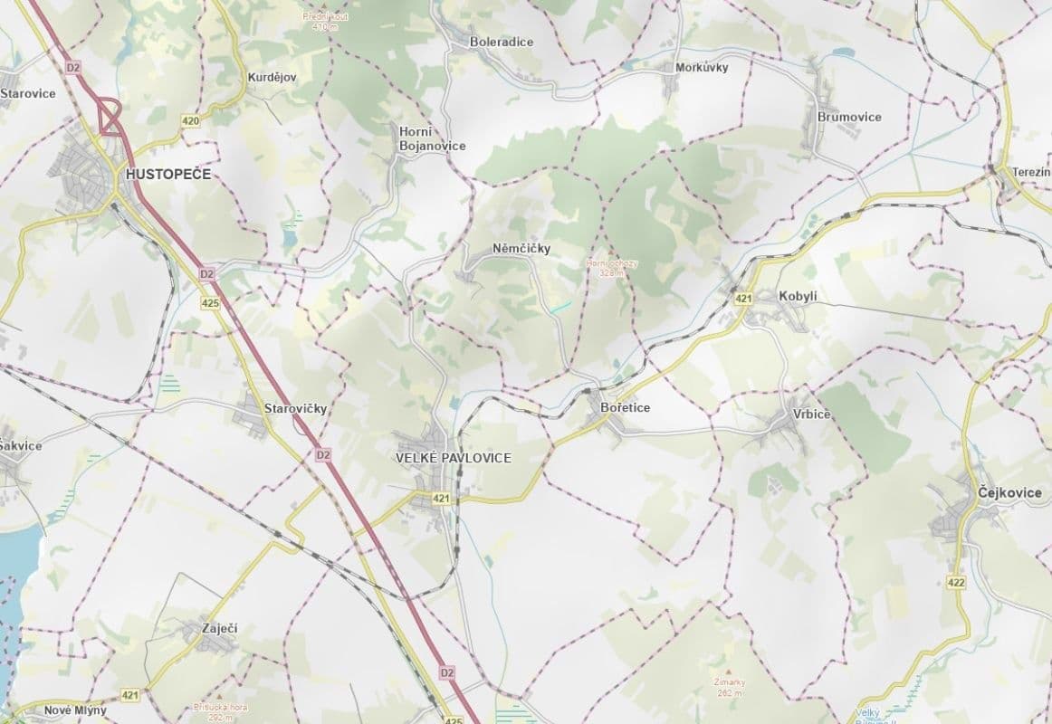 Predaj pozemku 2.530 m², Němčičky, Jihomoravský kraj Predaj pozemku 2.530 m², Němčičky, Jihomoravský kraj