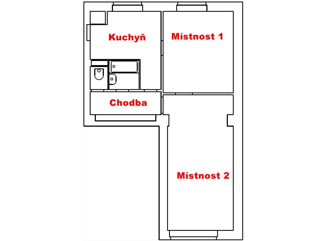Predaj bytu 2-izbový 53 m², 2. května, Studénka, Moravskoslezský kraj Predaj bytu 2-izbový 53 m², 2. května, Studénka, Moravskoslezský kraj