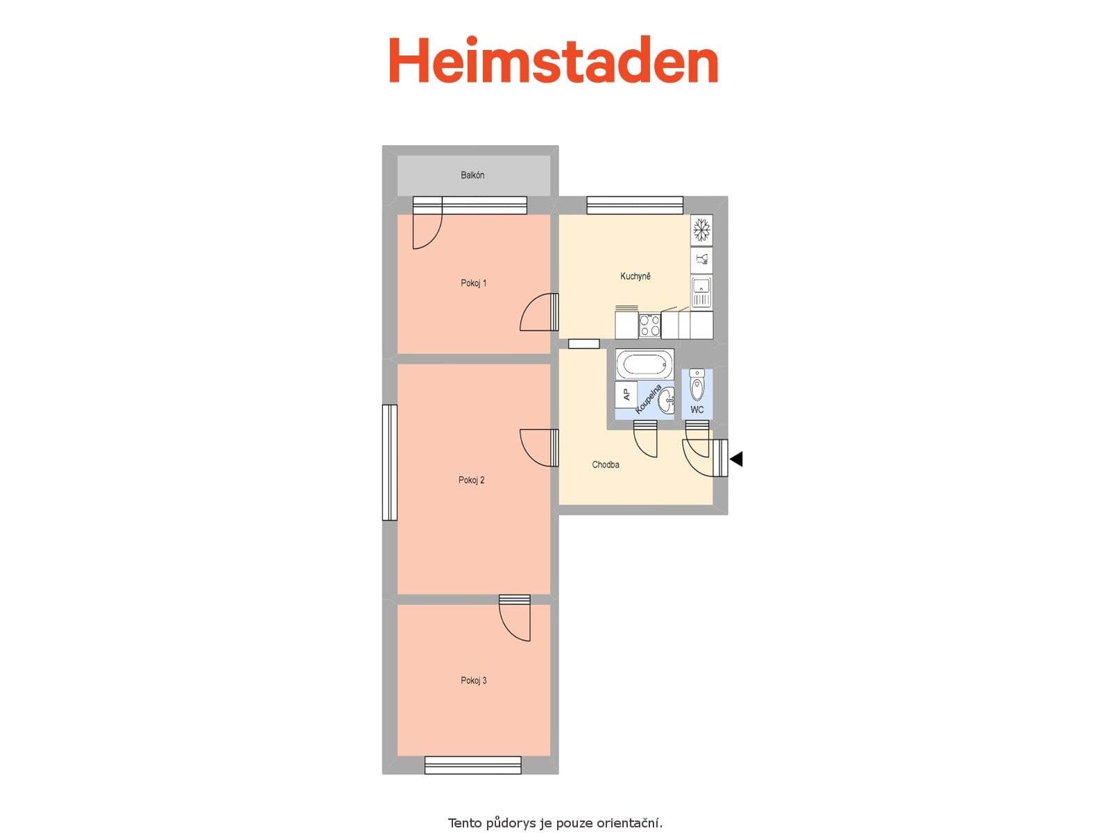 Prenájom bytu 3-izbový 70 m², Veverkova, Ostrava, Moravskoslezský kraj Prenájom bytu 3-izbový 70 m², Veverkova, Ostrava, Moravskoslezský kraj