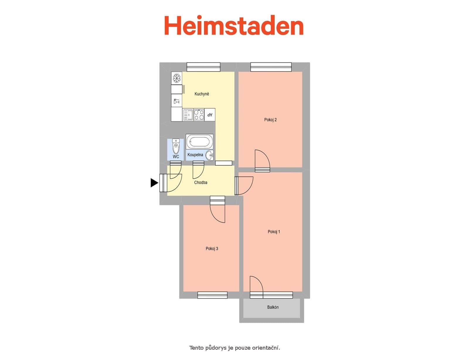Prenájom bytu 3-izbový 66 m², Moskevská, Havířov, Moravskoslezský kraj Prenájom bytu 3-izbový 66 m², Moskevská, Havířov, Moravskoslezský kraj