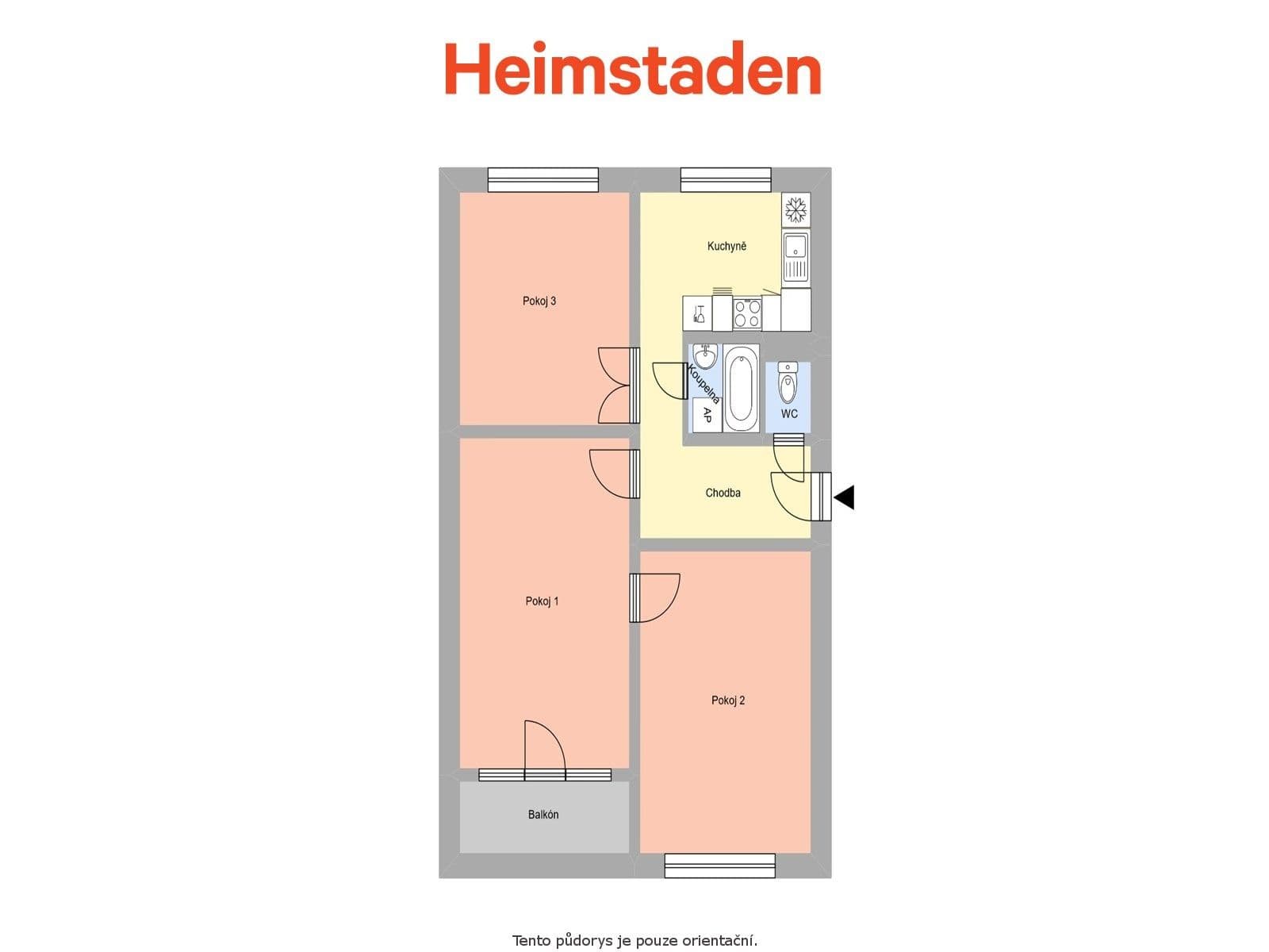 Prenájom bytu 3-izbový 69 m², Edisonova, Havířov, Moravskoslezský kraj Prenájom bytu 3-izbový 69 m², Edisonova, Havířov, Moravskoslezský kraj