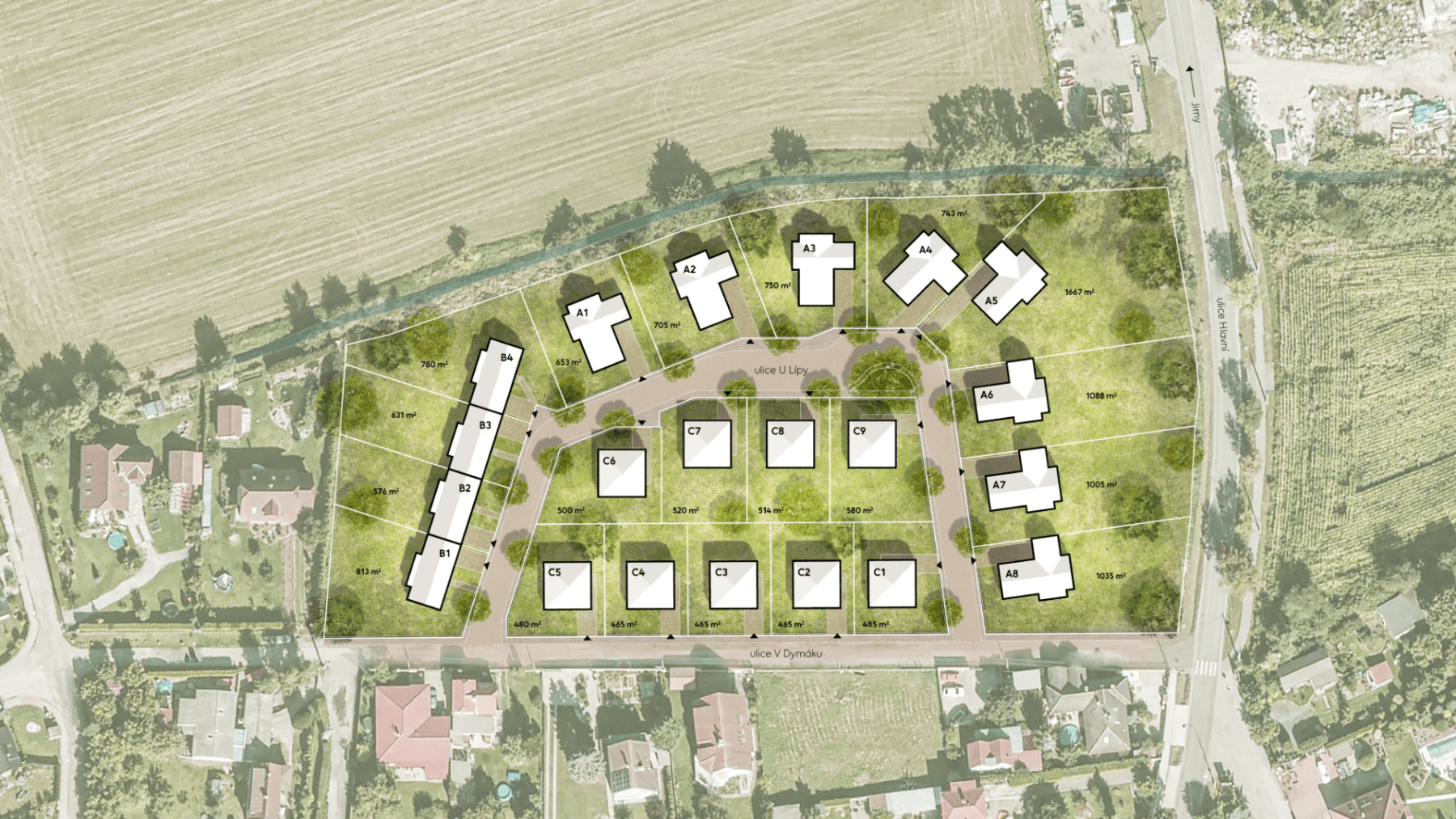 Predaj pozemku 464 m², V Dymáku, Jirny, Středočeský kraj Predaj pozemku 464 m², V Dymáku, Jirny, Středočeský kraj