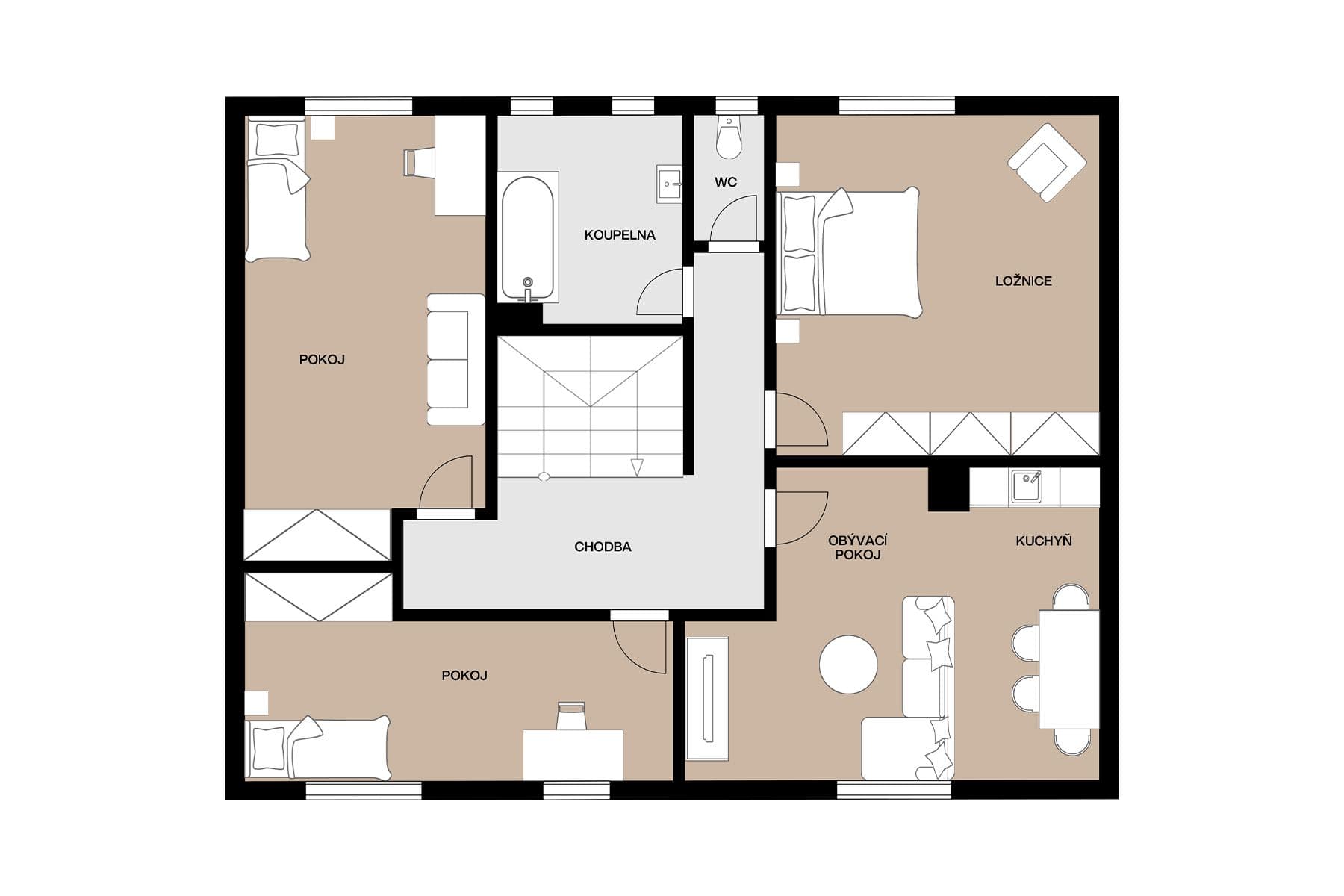 Predaj domu 158 m², pozemek 822 m², Třtinová, Praha, Praha Predaj domu 158 m², pozemek 822 m², Třtinová, Praha, Praha