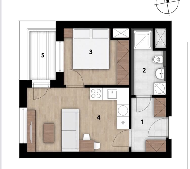 Predaj bytu 2-izbový 37 m², U Továren, Praha, Praha Predaj bytu 2-izbový 37 m², U Továren, Praha, Praha