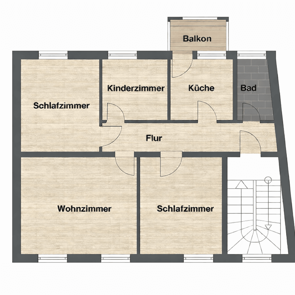 Prenájom bytu 4-izbový 80 m², Stralsund, Meklenbursko-Predpomoransko Prenájom bytu 4-izbový 80 m², Stralsund, Meklenbursko-Predpomoransko
