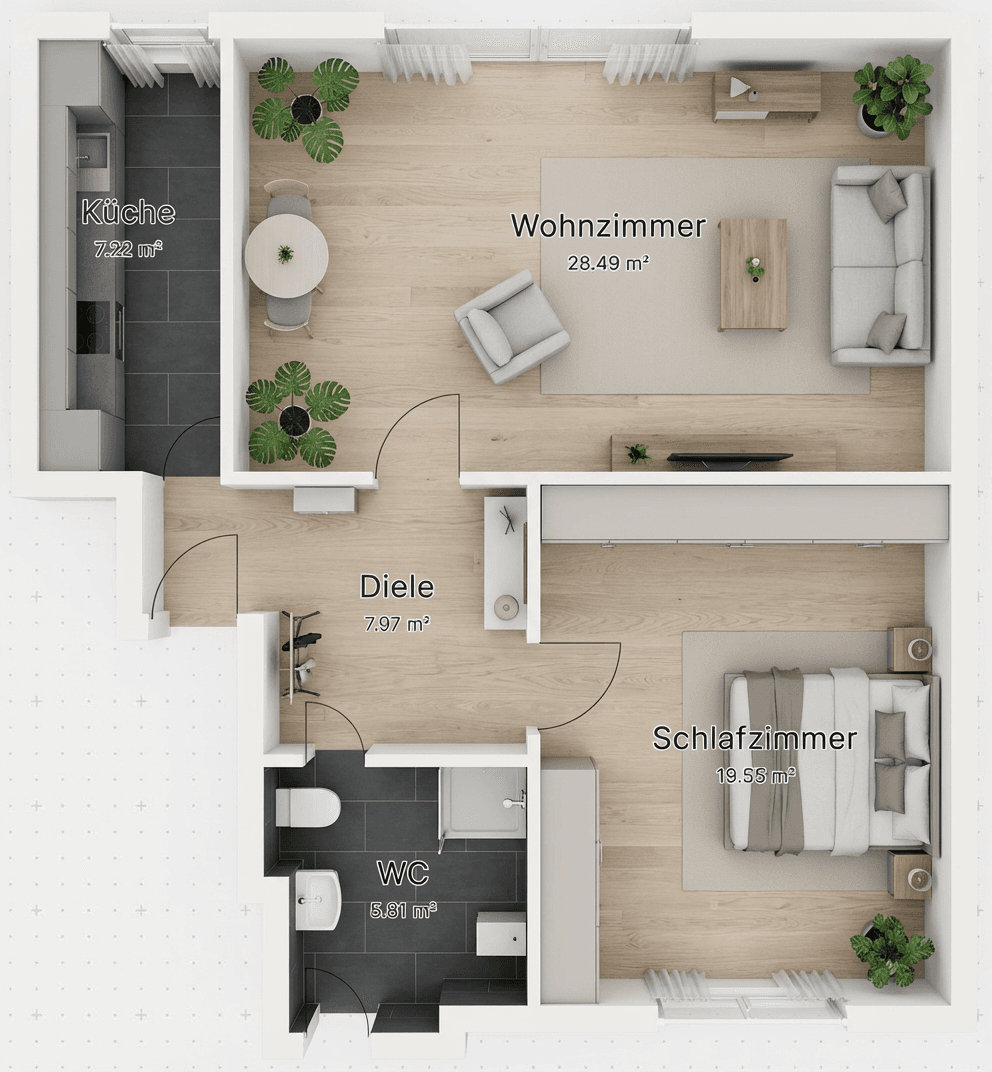 Prenájom bytu 2-izbový 56 m², Postallee 29, Gladbeck, Severné Porýnie - Westfálsko Prenájom bytu 2-izbový 56 m², Postallee 29, Gladbeck, Severné Porýnie - Westfálsko