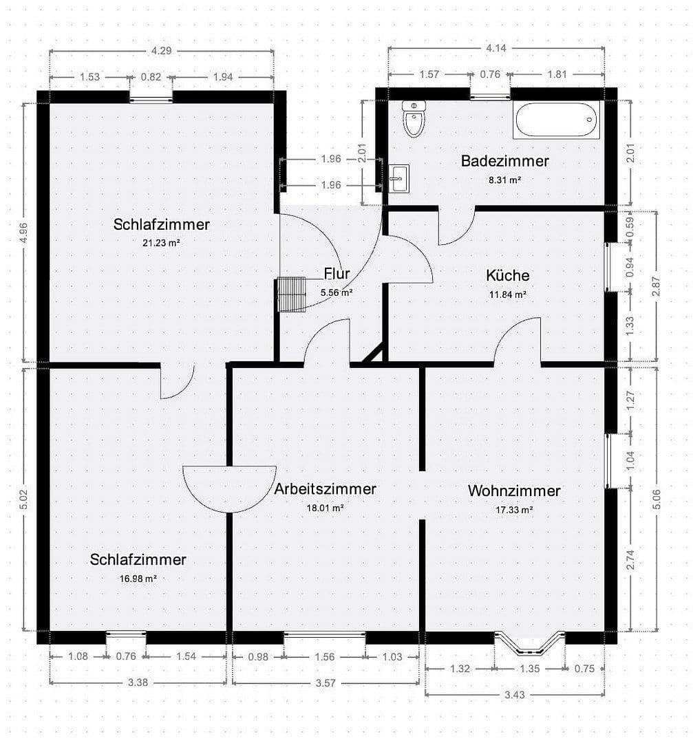 Prenájom bytu 4-izbový 93 m², Recklinghausen, Severné Porýnie - Westfálsko Prenájom bytu 4-izbový 93 m², Recklinghausen, Severné Porýnie - Westfálsko