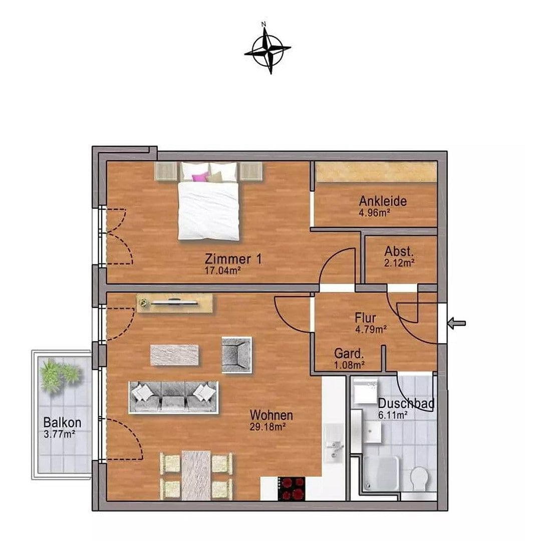 Prenájom bytu 2-izbový 67 m², Düsseldorf, Severné Porýnie - Westfálsko Prenájom bytu 2-izbový 67 m², Düsseldorf, Severné Porýnie - Westfálsko