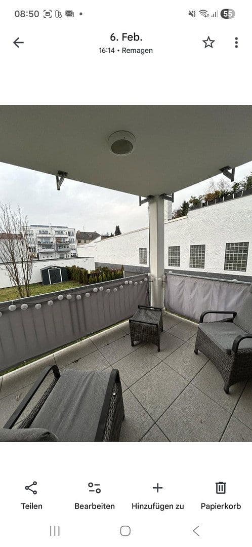 Prenájom bytu 2-izbový 71 m², Remagen, Porýnie-Falcko Prenájom bytu 2-izbový 71 m², Remagen, Porýnie-Falcko