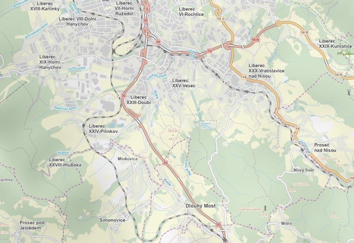 Predaj pozemku 2.397 m², Dlouhý Most, Liberecký kraj Predaj pozemku 2.397 m², Dlouhý Most, Liberecký kraj