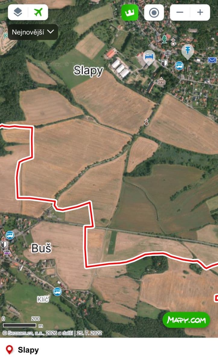 Predaj pozemku 8.321 m², Slapy, Středočeský kraj Predaj pozemku 8.321 m², Slapy, Středočeský kraj