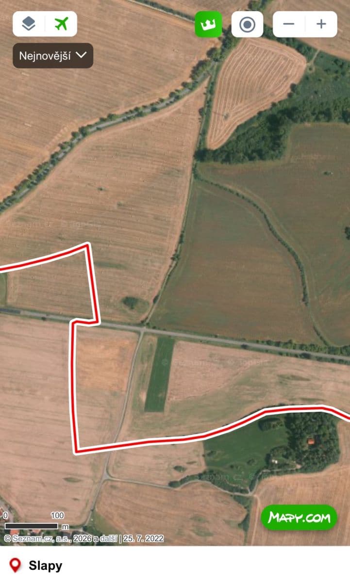 Predaj pozemku 8.321 m², Slapy, Středočeský kraj Predaj pozemku 8.321 m², Slapy, Středočeský kraj