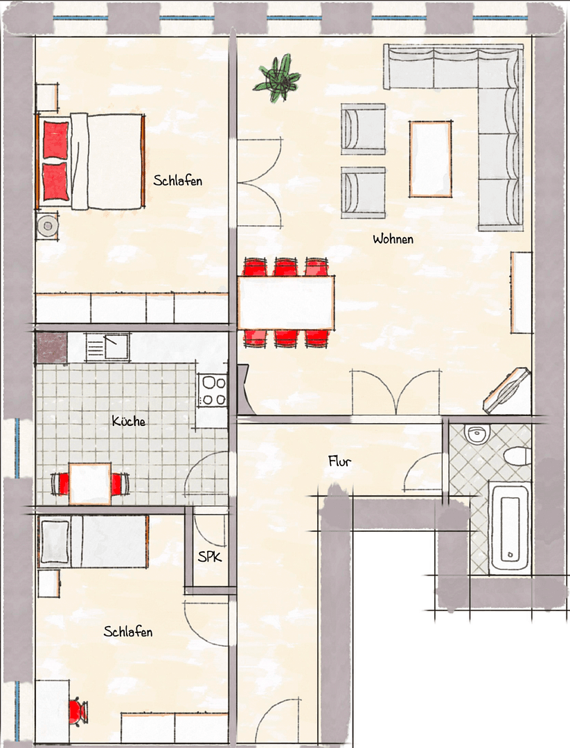 Prenájom bytu 3-izbový 109 m², Sankt Jürgen Straße 1, Itzehoe, Šlezvicko-Holštajnsko Prenájom bytu 3-izbový 109 m², Sankt Jürgen Straße 1, Itzehoe, Šlezvicko-Holštajnsko