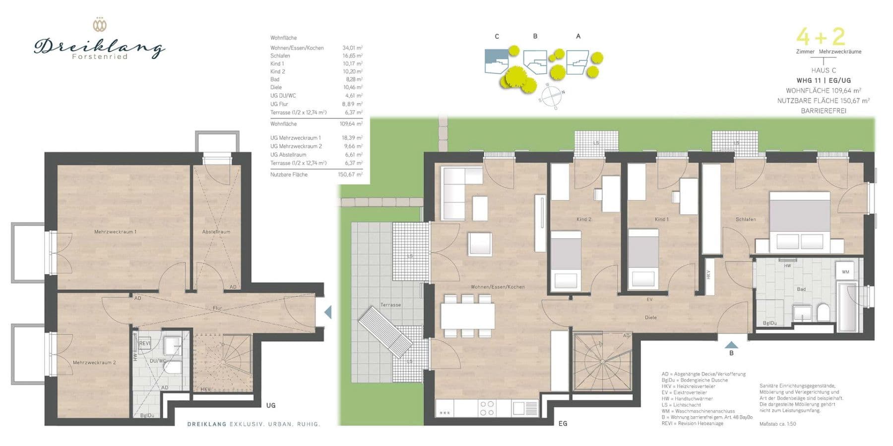 Predaj bytu 6-izbový 124 m², Bauweberstraße 1c, München Forstenried, Bavorsko Predaj bytu 6-izbový 124 m², Bauweberstraße 1c, München Forstenried, Bavorsko