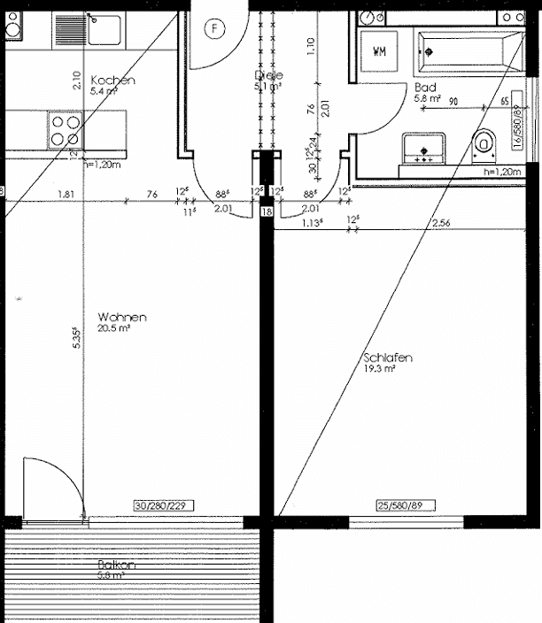 Prenájom bytu 2-izbový 59 m², Servatiusstraße, Köln, Severné Porýnie - Westfálsko Prenájom bytu 2-izbový 59 m², Servatiusstraße, Köln, Severné Porýnie - Westfálsko