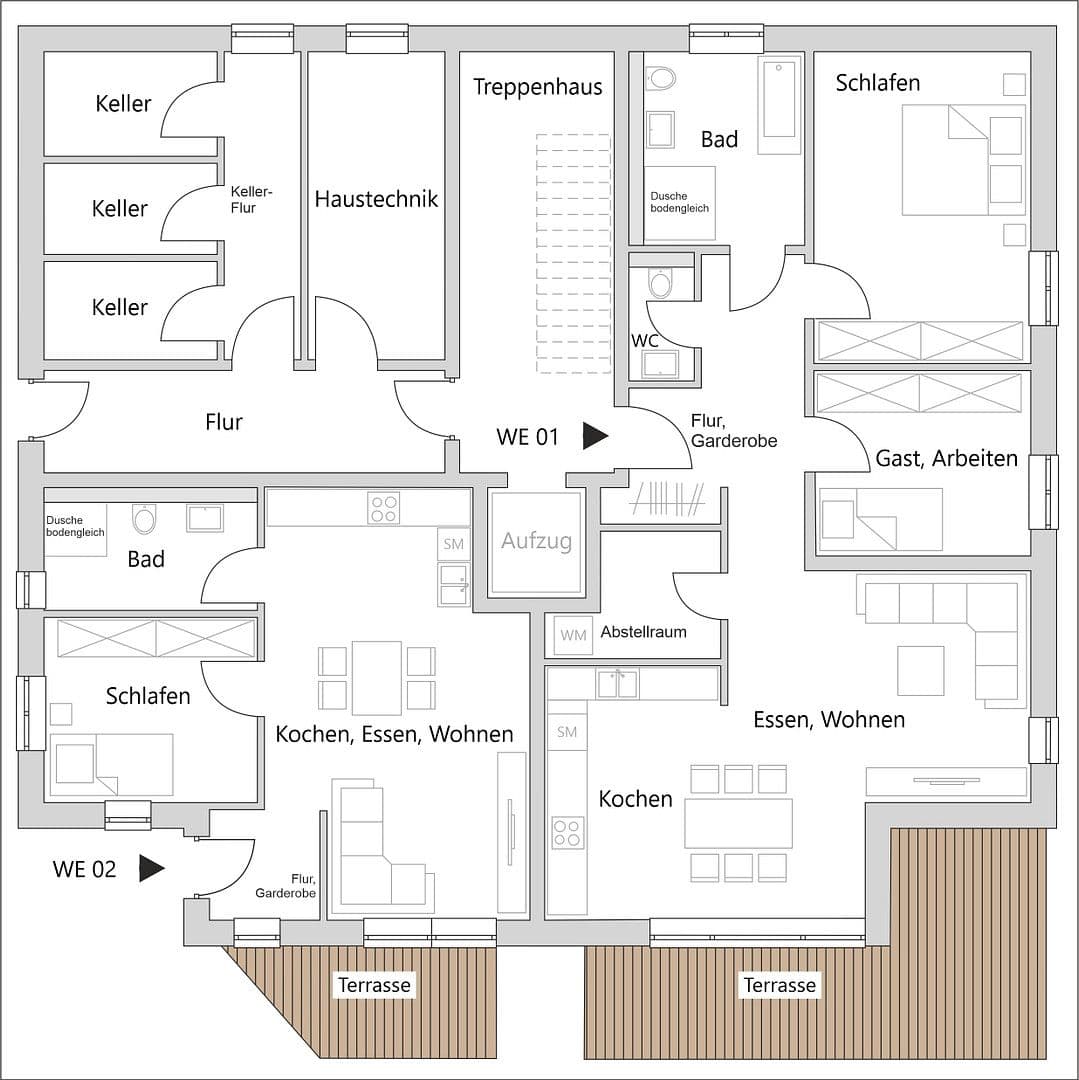 Prenájom bytu 98 m², Neunkirchen-Seelscheid, Severné Porýnie - Westfálsko Prenájom bytu 98 m², Neunkirchen-Seelscheid, Severné Porýnie - Westfálsko