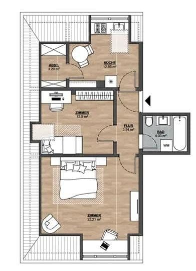 Predaj bytu 2-izbový 57 m², Darmstadt, Hesensko Predaj bytu 2-izbový 57 m², Darmstadt, Hesensko