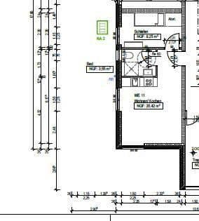 Prenájom bytu 2-izbový 34 m², Bruchmühler Str. 77, Fredersdorf-Vogelsdorf, Brandenbursko Prenájom bytu 2-izbový 34 m², Bruchmühler Str. 77, Fredersdorf-Vogelsdorf, Brandenbursko