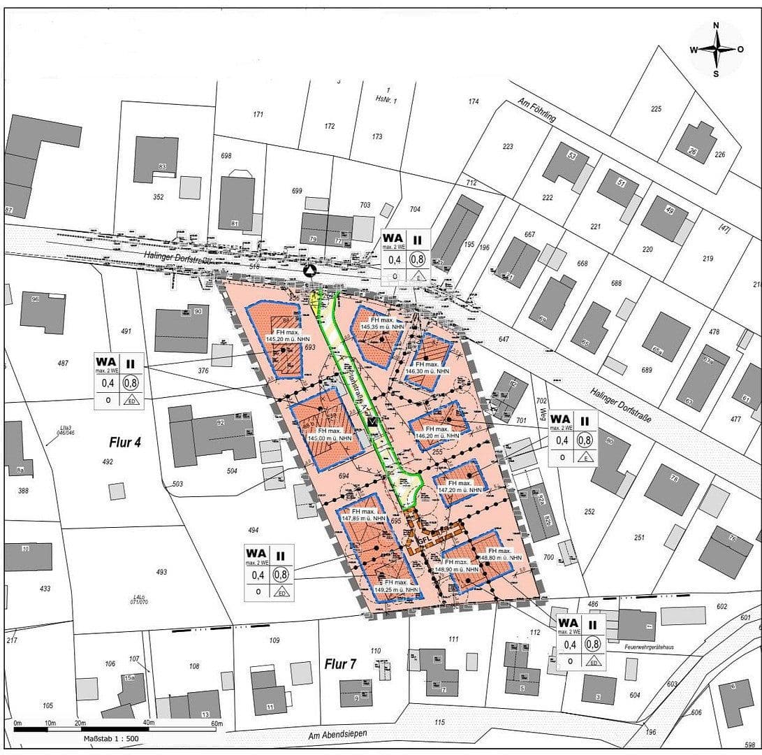 Predaj pozemku 431 m², Halinger Dorfstraße, Menden (Sauerland), Severné Porýnie - Westfálsko Predaj pozemku 431 m², Halinger Dorfstraße, Menden (Sauerland), Severné Porýnie - Westfálsko