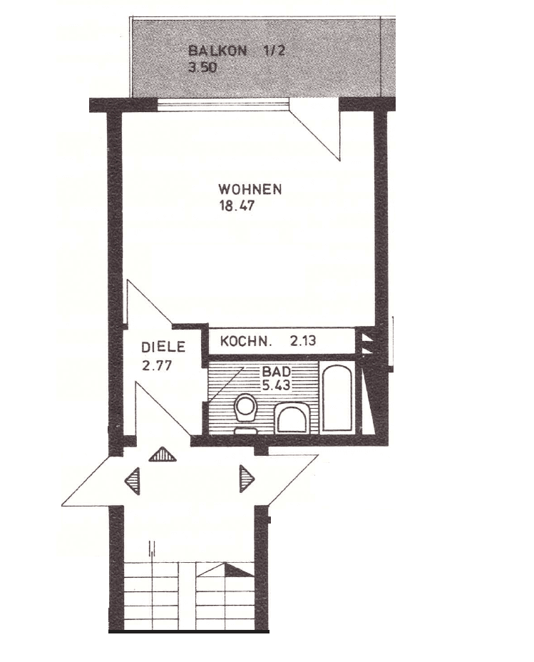 Prenájom bytu 1-izbový 32 m², Oberursel (Taunus), Hesensko Prenájom bytu 1-izbový 32 m², Oberursel (Taunus), Hesensko