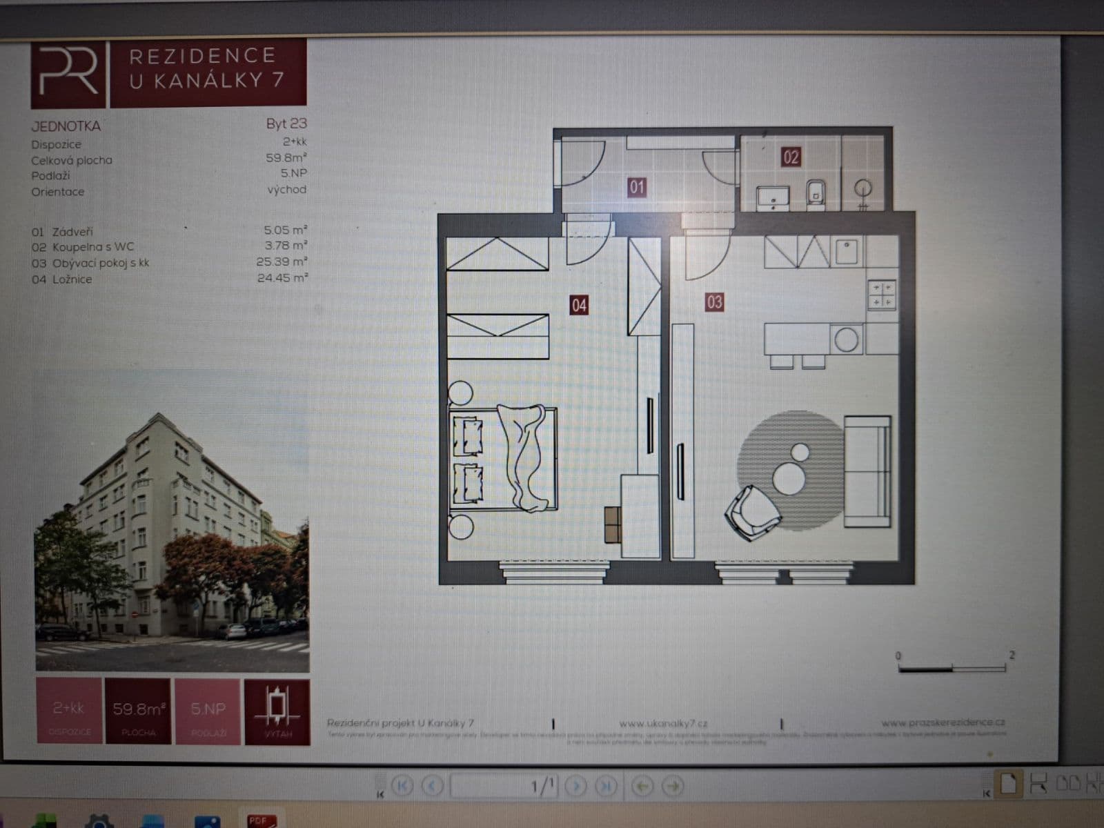 Prenájom bytu 2-izbový 60 m², U Kanálky, Praha, Praha Prenájom bytu 2-izbový 60 m², U Kanálky, Praha, Praha