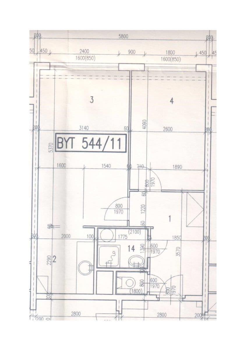 Predaj bytu 2-izbový 43 m², K Rovinám, Praha, Praha Predaj bytu 2-izbový 43 m², K Rovinám, Praha, Praha