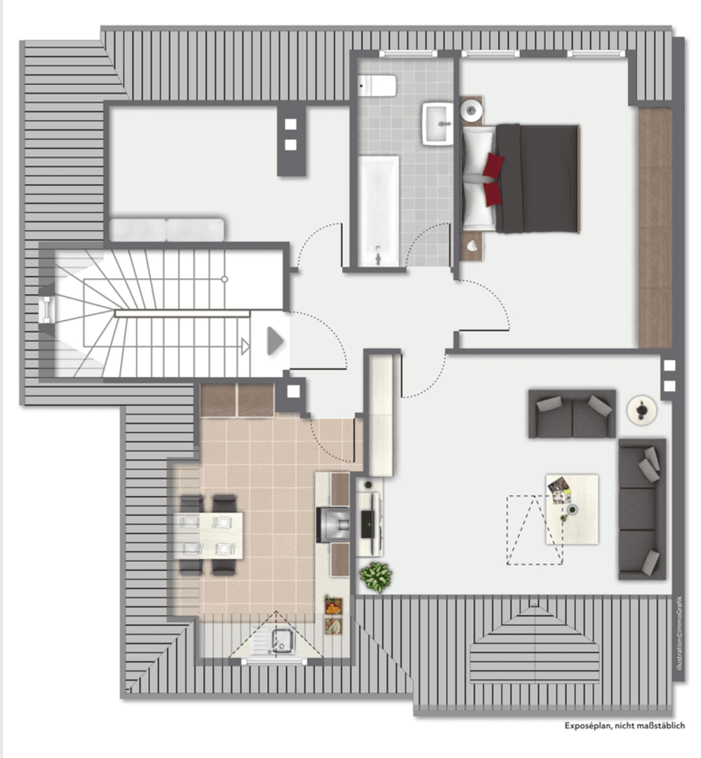Prenájom bytu 2-izbový 68 m², Hanau, Hesensko Prenájom bytu 2-izbový 68 m², Hanau, Hesensko