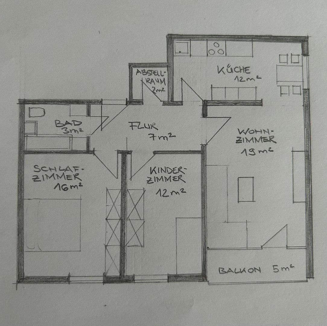Predaj bytu 3-izbový 76 m², Karwendelstraße 2, Nürnberg, Bavorsko Predaj bytu 3-izbový 76 m², Karwendelstraße 2, Nürnberg, Bavorsko