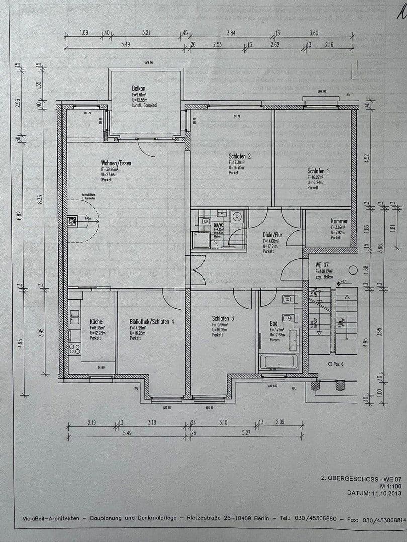 Predaj bytu 5-izbový 141 m², Berlin, Berlín Predaj bytu 5-izbový 141 m², Berlin, Berlín