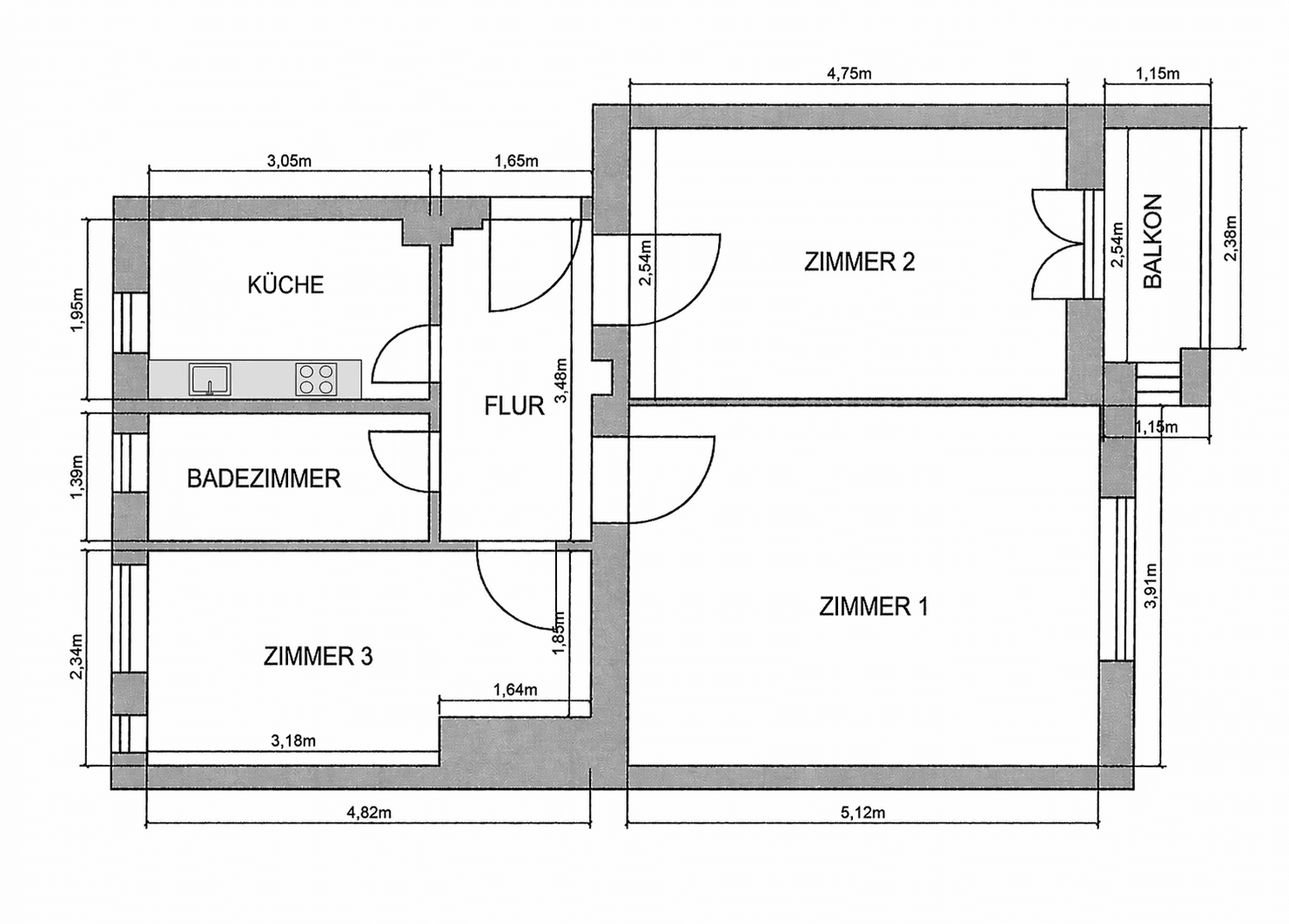 Predaj bytu 3-izbový 62 m², Berlin, Berlín Predaj bytu 3-izbový 62 m², Berlin, Berlín