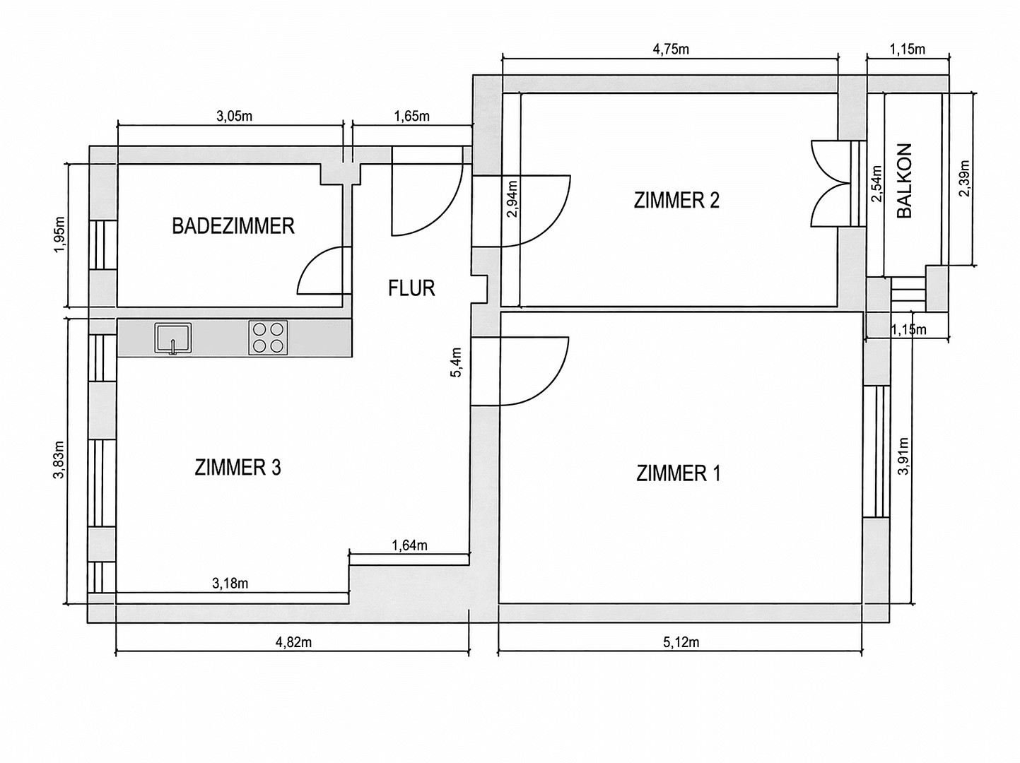 Predaj bytu 3-izbový 62 m², Berlin, Berlín Predaj bytu 3-izbový 62 m², Berlin, Berlín