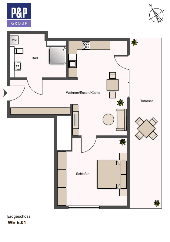 Prenájom bytu 2-izbový 63 m², Lange Straße 65, Fürth, Bavorsko Prenájom bytu 2-izbový 63 m², Lange Straße 65, Fürth, Bavorsko