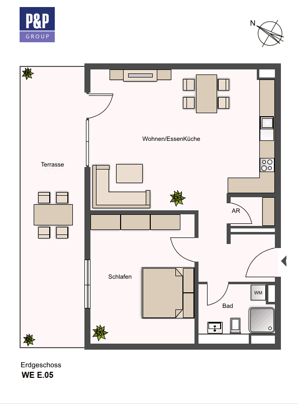 Prenájom bytu 2-izbový 67 m², Lange Straße 65, Fürth, Bavorsko Prenájom bytu 2-izbový 67 m², Lange Straße 65, Fürth, Bavorsko