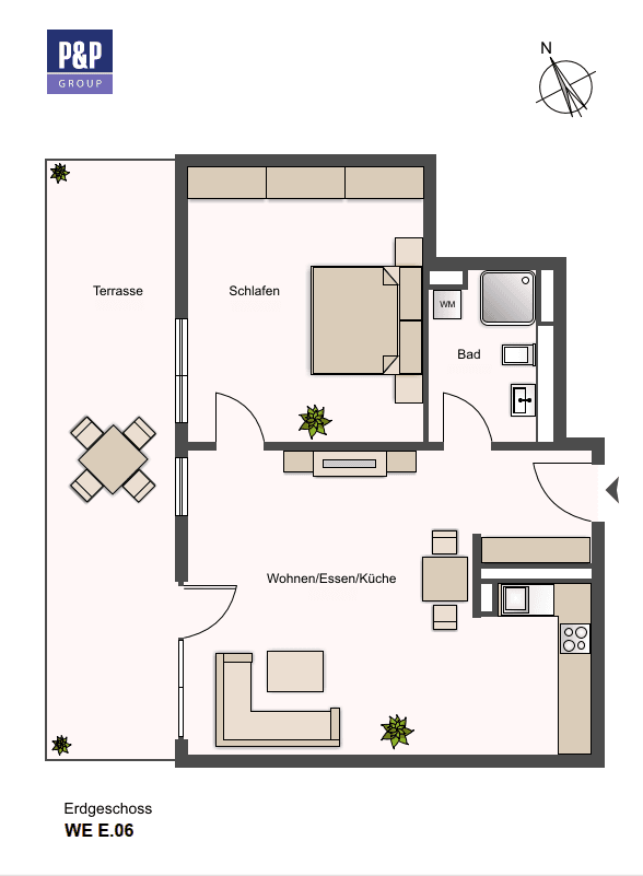 Prenájom bytu 2-izbový 61 m², Lange Straße 65, Fürth, Bavorsko Prenájom bytu 2-izbový 61 m², Lange Straße 65, Fürth, Bavorsko