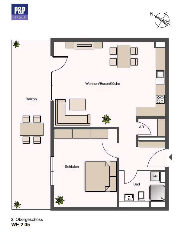 Prenájom bytu 2-izbový 66 m², Lange Straße 65, Fürth, Bavorsko Prenájom bytu 2-izbový 66 m², Lange Straße 65, Fürth, Bavorsko