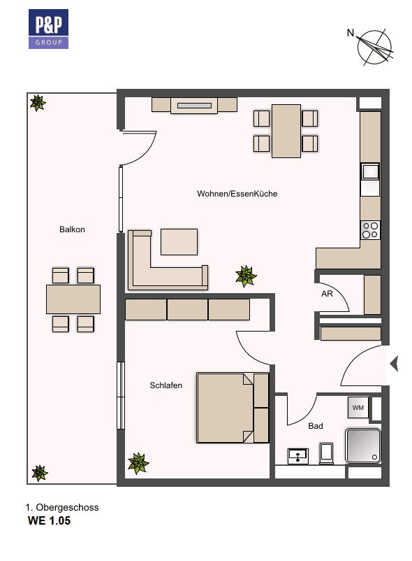 Prenájom bytu 2-izbový 66 m², Lange Straße 65, Fürth, Bavorsko Prenájom bytu 2-izbový 66 m², Lange Straße 65, Fürth, Bavorsko
