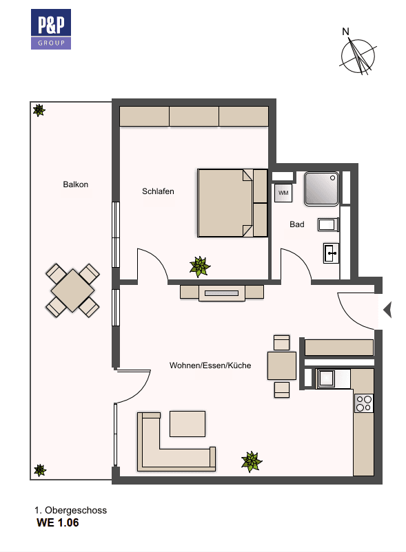 Prenájom bytu 2-izbový 60 m², Lange Straße 65, Fürth, Bavorsko Prenájom bytu 2-izbový 60 m², Lange Straße 65, Fürth, Bavorsko