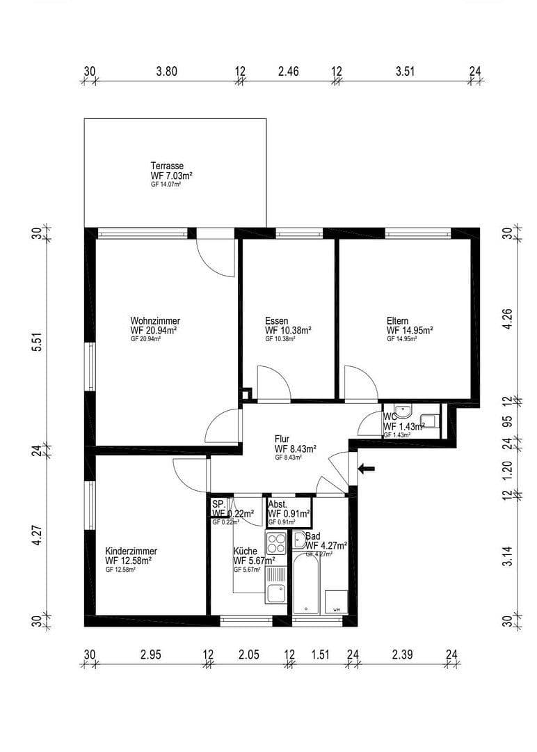 Predaj bytu 4-izbový 84 m², Hamburg, Hamburg Predaj bytu 4-izbový 84 m², Hamburg, Hamburg
