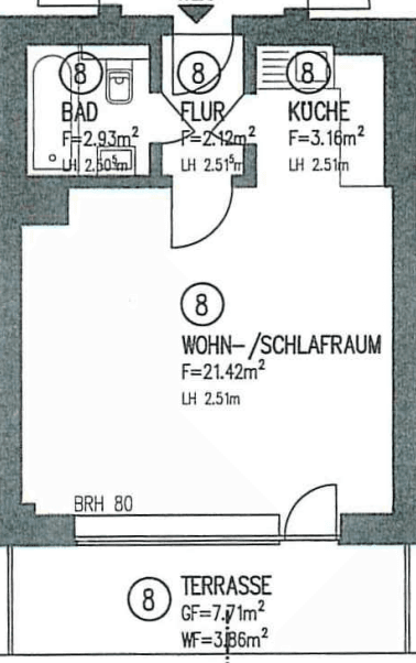Prenájom bytu 1-izbový 34 m², Düsseldorf, Severné Porýnie - Westfálsko Prenájom bytu 1-izbový 34 m², Düsseldorf, Severné Porýnie - Westfálsko