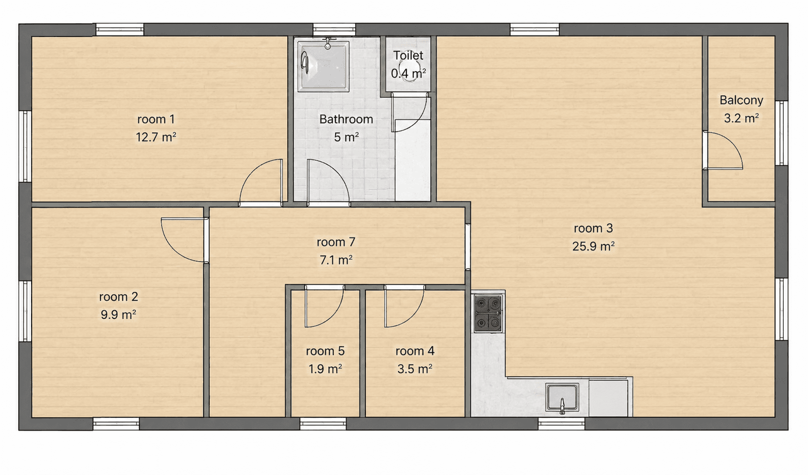 Prenájom bytu 3-izbový 75 m², Zdiměřická, Praha, Praha Prenájom bytu 3-izbový 75 m², Zdiměřická, Praha, Praha