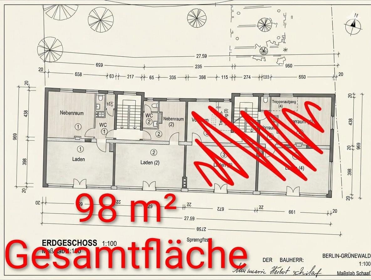 Prenájom nebytového priestoru 98 m², Sprengelstraße 17, Berlin, Berlín Prenájom nebytového priestoru 98 m², Sprengelstraße 17, Berlin, Berlín