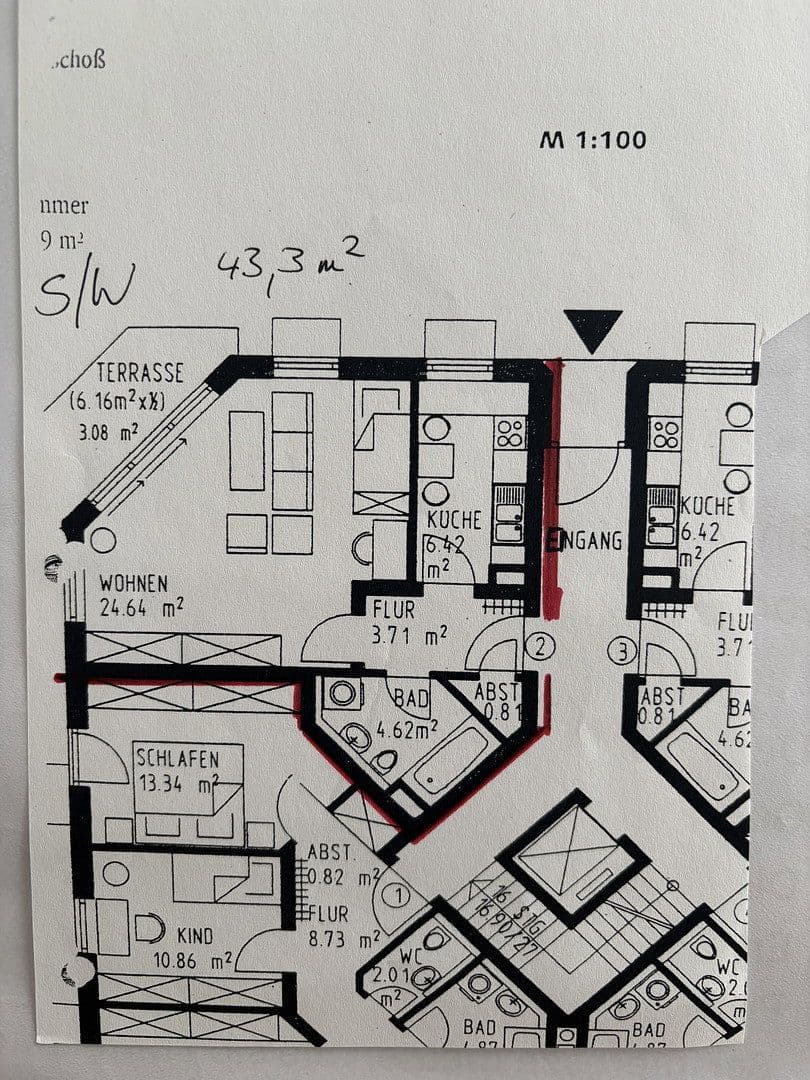Predaj bytu 1-izbový 43 m², Augsburg, Bavorsko Predaj bytu 1-izbový 43 m², Augsburg, Bavorsko