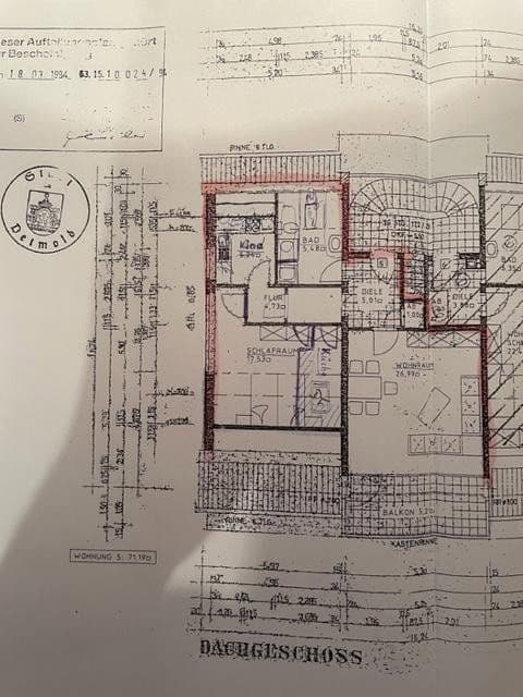 Prenájom bytu 3-izbový 71 m², Auf dem Brinke 16a, Detmold, Severné Porýnie - Westfálsko Prenájom bytu 3-izbový 71 m², Auf dem Brinke 16a, Detmold, Severné Porýnie - Westfálsko