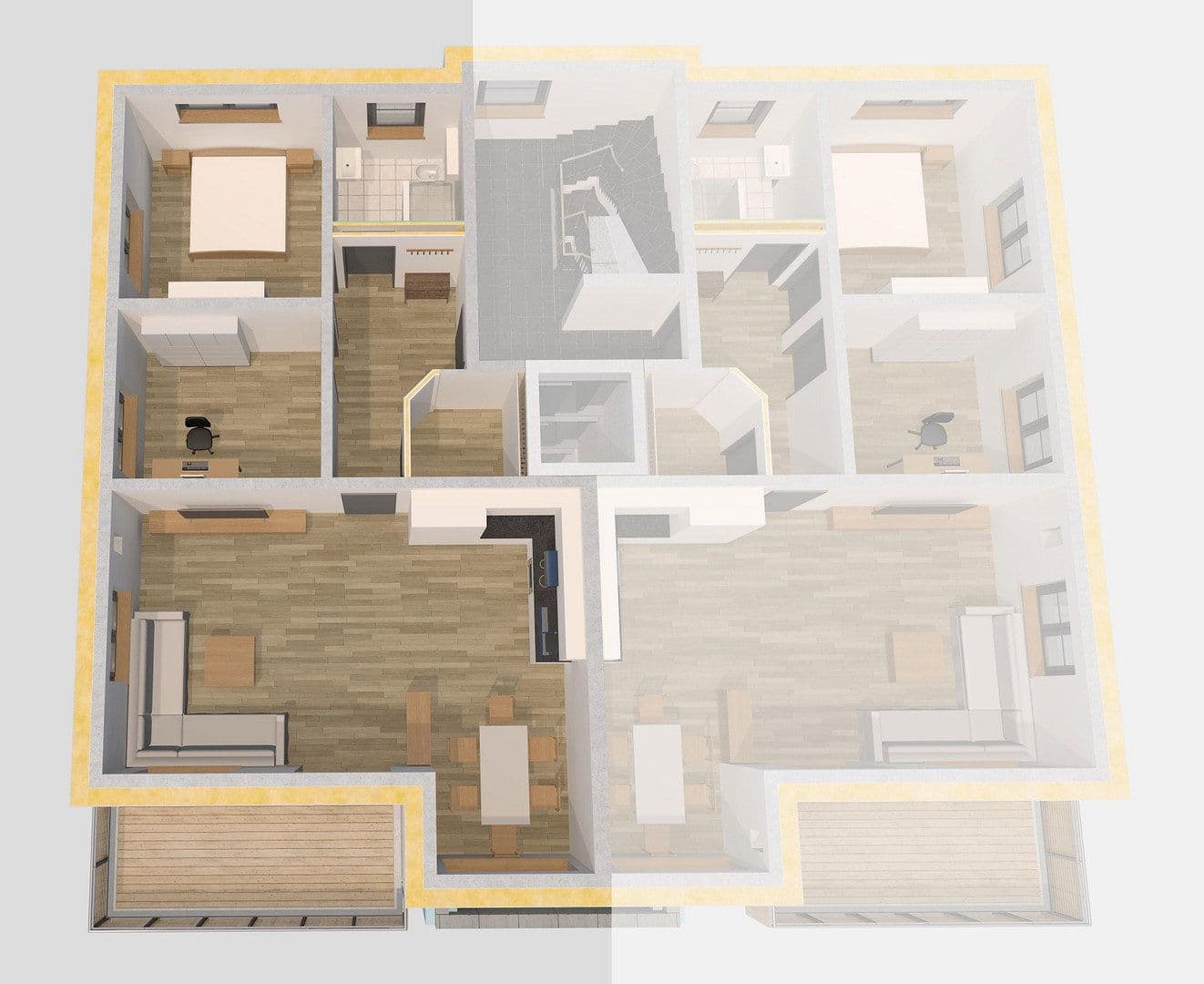 Prenájom bytu 3-izbový 78 m², Schloßstraße 11, Aham, Bavorsko Prenájom bytu 3-izbový 78 m², Schloßstraße 11, Aham, Bavorsko