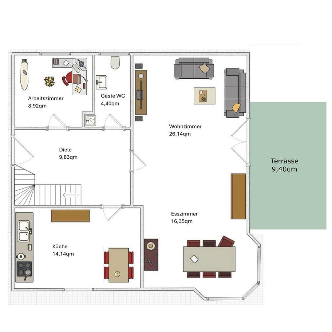 Predaj domu 140 m², pozemek 306 m², Achim, Dolné Sasko Predaj domu 140 m², pozemek 306 m², Achim, Dolné Sasko