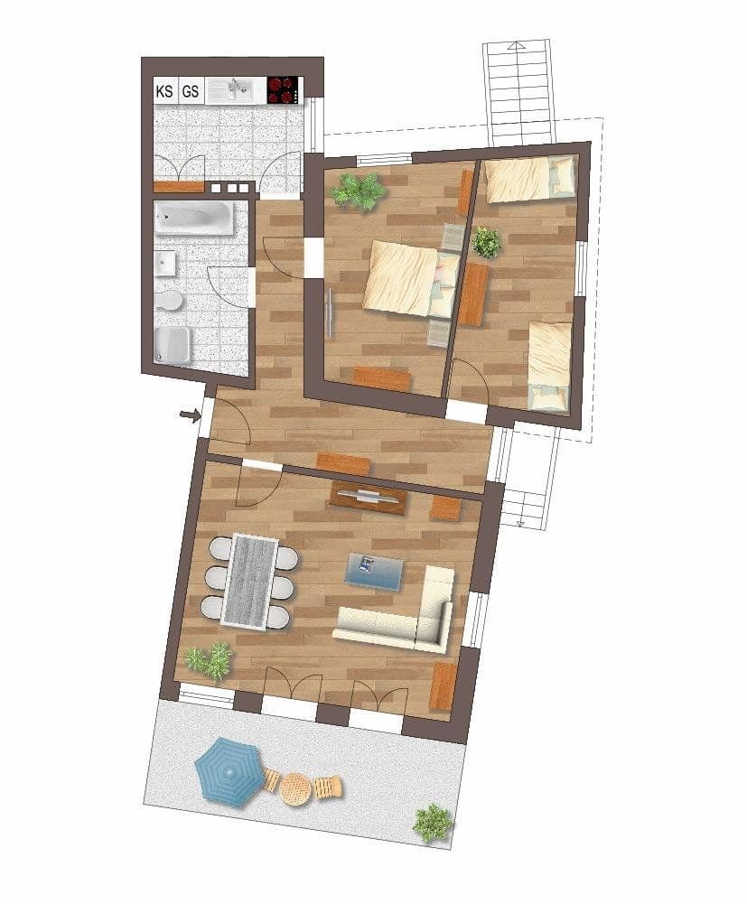 Predaj bytu 3-izbový 88 m², Poststraße 4, Göhren, Meklenbursko-Predpomoransko Predaj bytu 3-izbový 88 m², Poststraße 4, Göhren, Meklenbursko-Predpomoransko