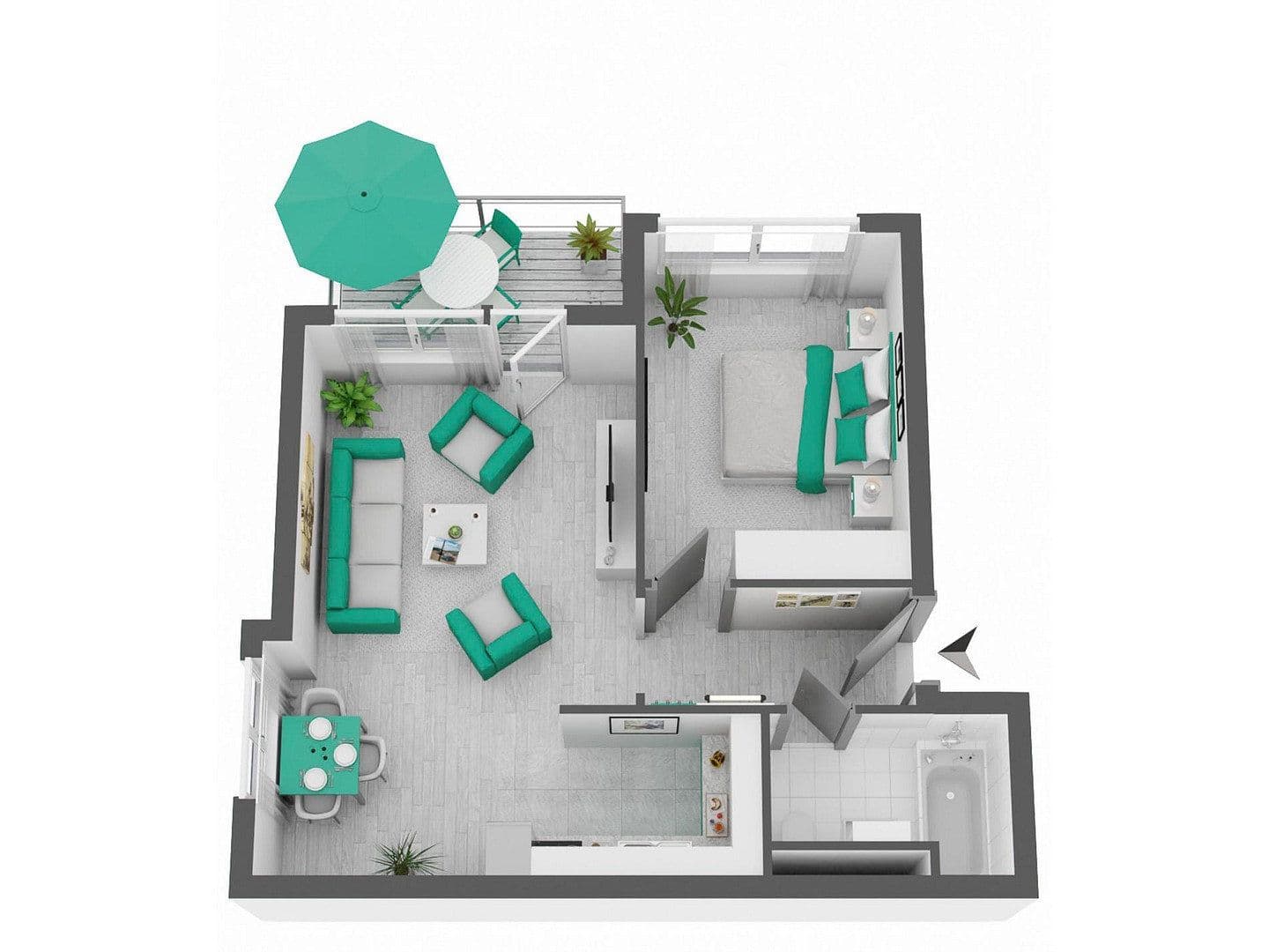 Prenájom bytu 2-izbový 47 m², Schwieberdingen, Bádensko-Wurttembersko Prenájom bytu 2-izbový 47 m², Schwieberdingen, Bádensko-Wurttembersko